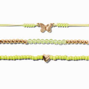 August Birthstone Beaded Stretch Bracelets - 3 Pack,