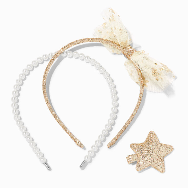 Claire&#39;s Club Gold Fairy Headband Set - 3 Pack,