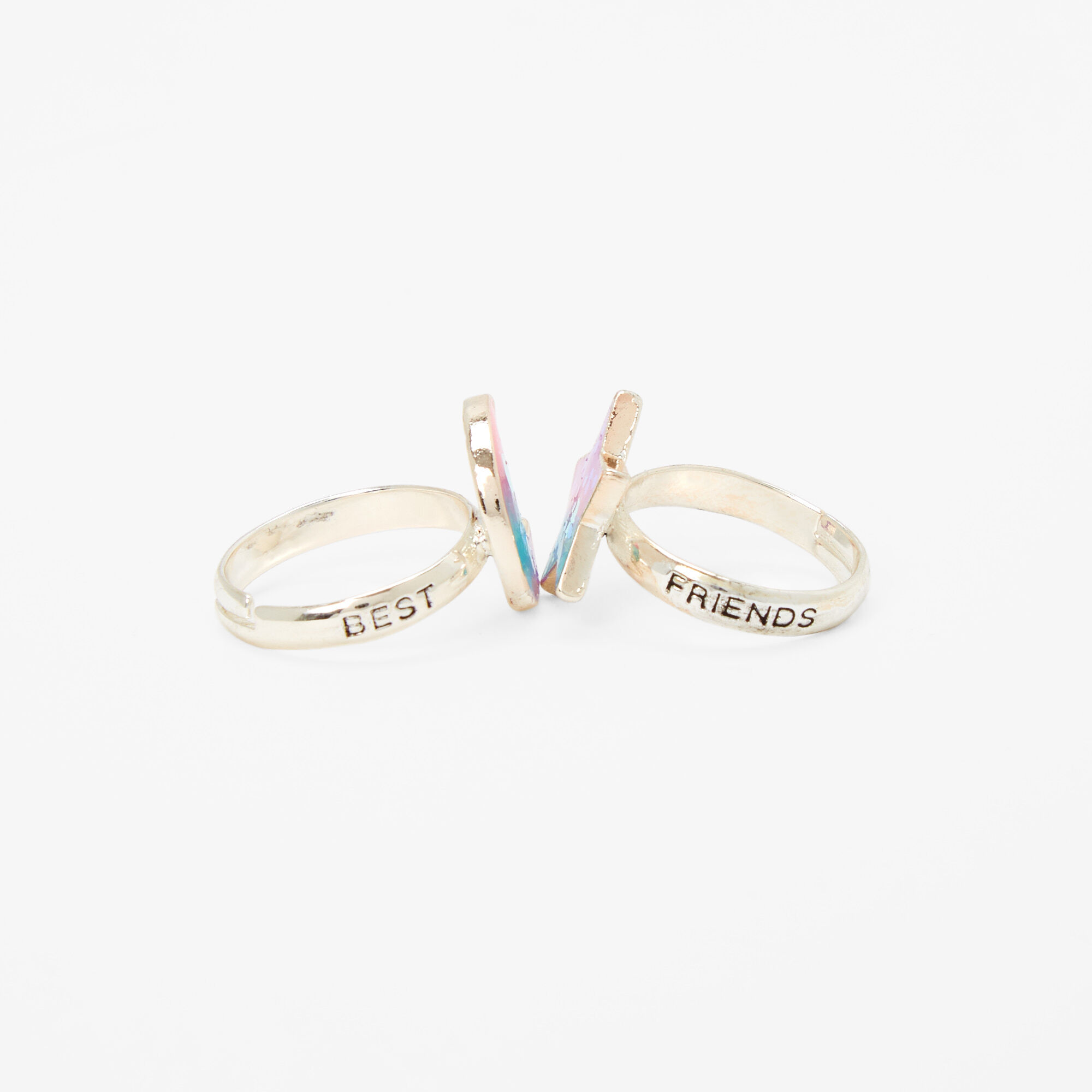 Best Friends Glow in the Dark Moon and Star Rings 2 Pack