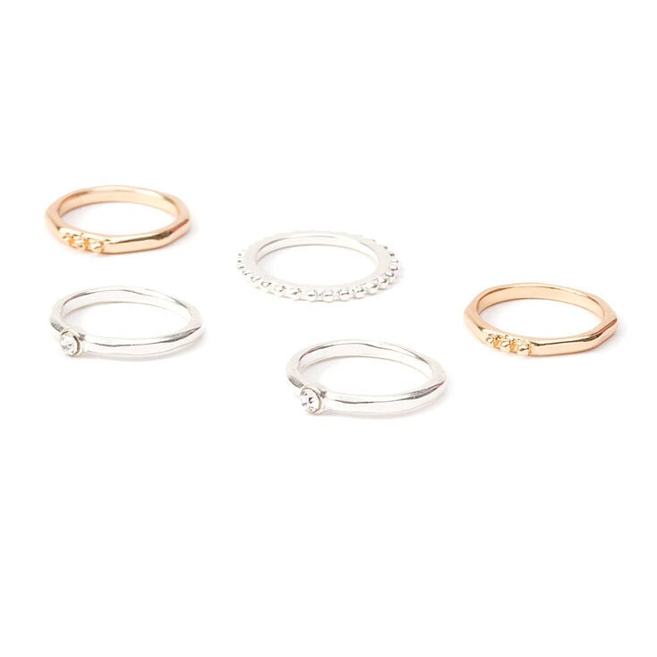 50MM Clip On Textured Silver-Tone Hoop Earrings | Claire's