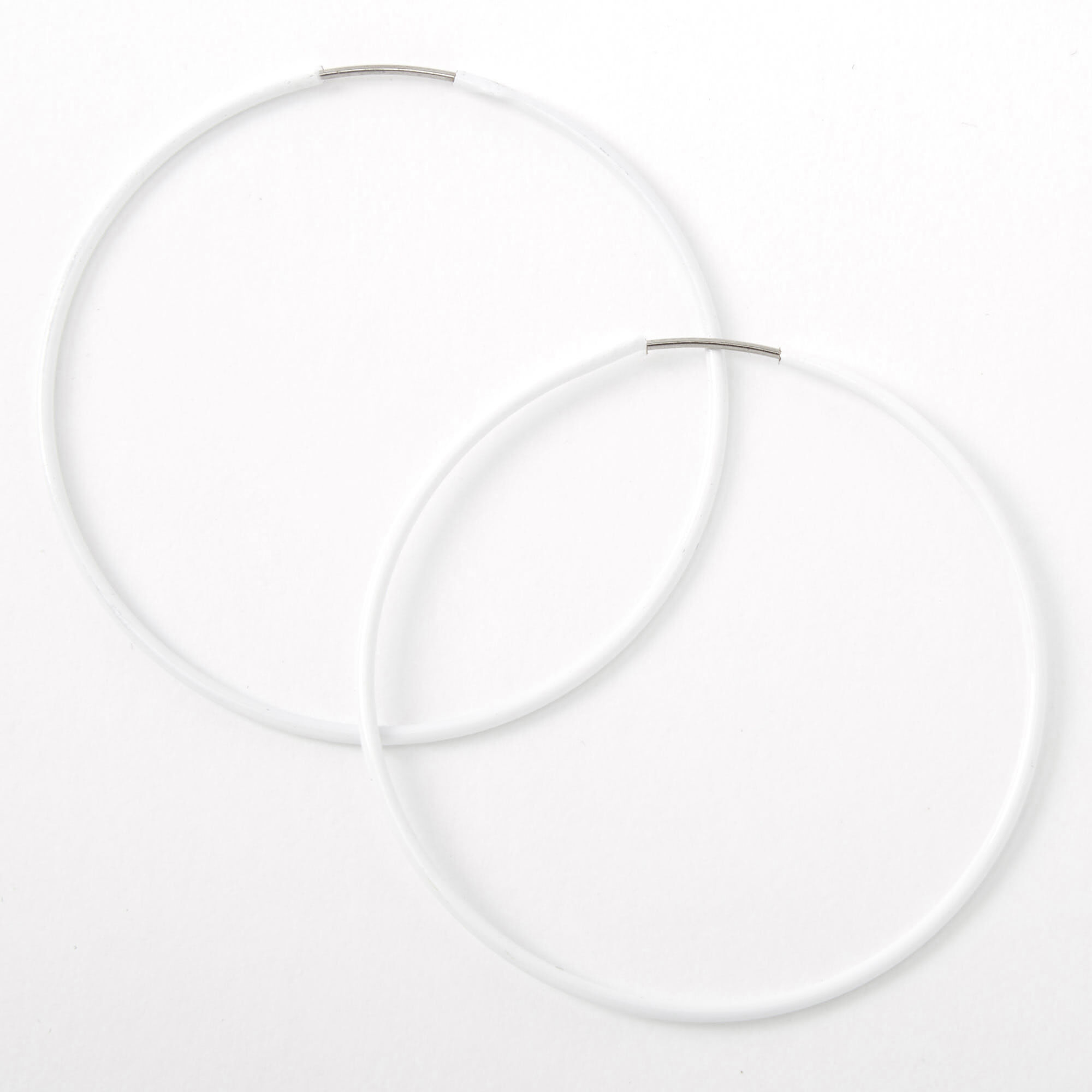 White on sale earrings hoops
