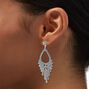 Rhinestone Chandelier 2&quot; Drop Earrings,