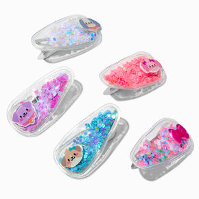 Claire&#39;s Club Sea Puppy Shaker Snap Hair Clips - 5 Pack,