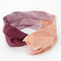 Pink &amp; Purple Tie Dye Twisted Headwrap,