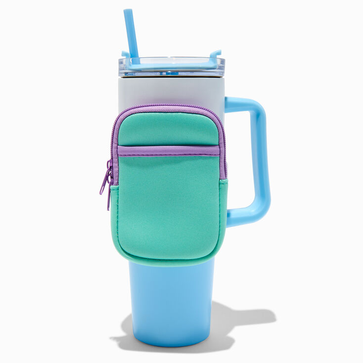 Teal Water Bottle Pouch,