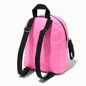 Pink Chevron Varsity Initial Mini Backpack - M,