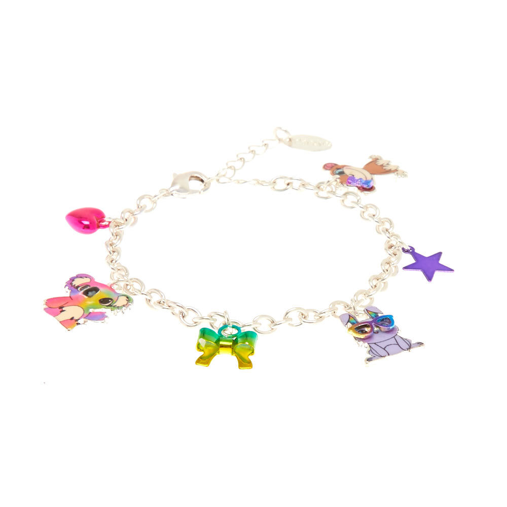 Metallic Rainbow Cuddle Club Charm Bracelet,
