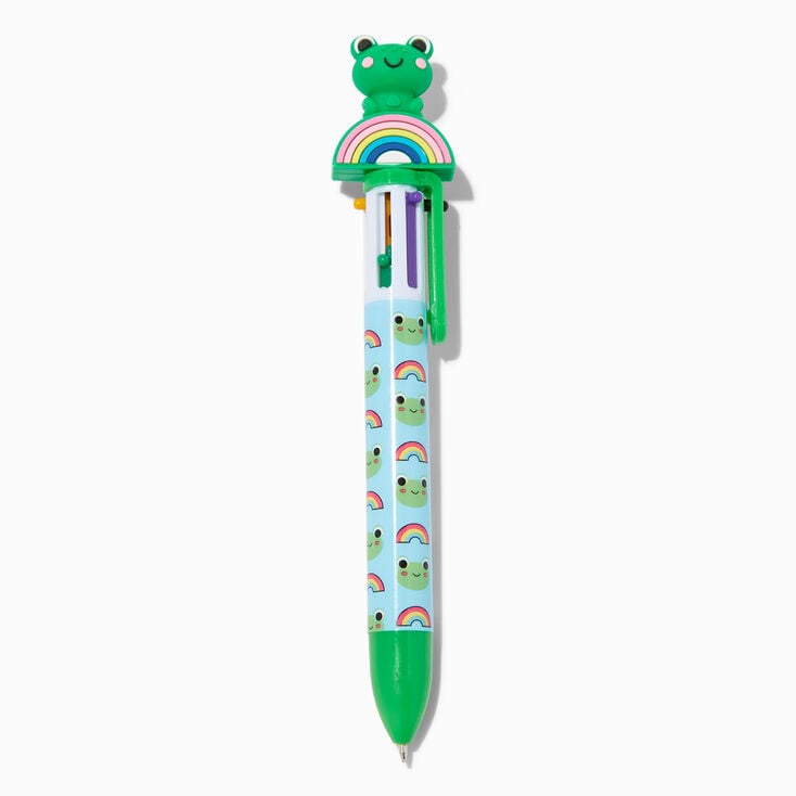 Green Frog Rainbow Multicolored Pen,