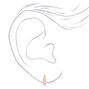18k Gold Plated One 10MM Studded Pearl Hoop Earring,