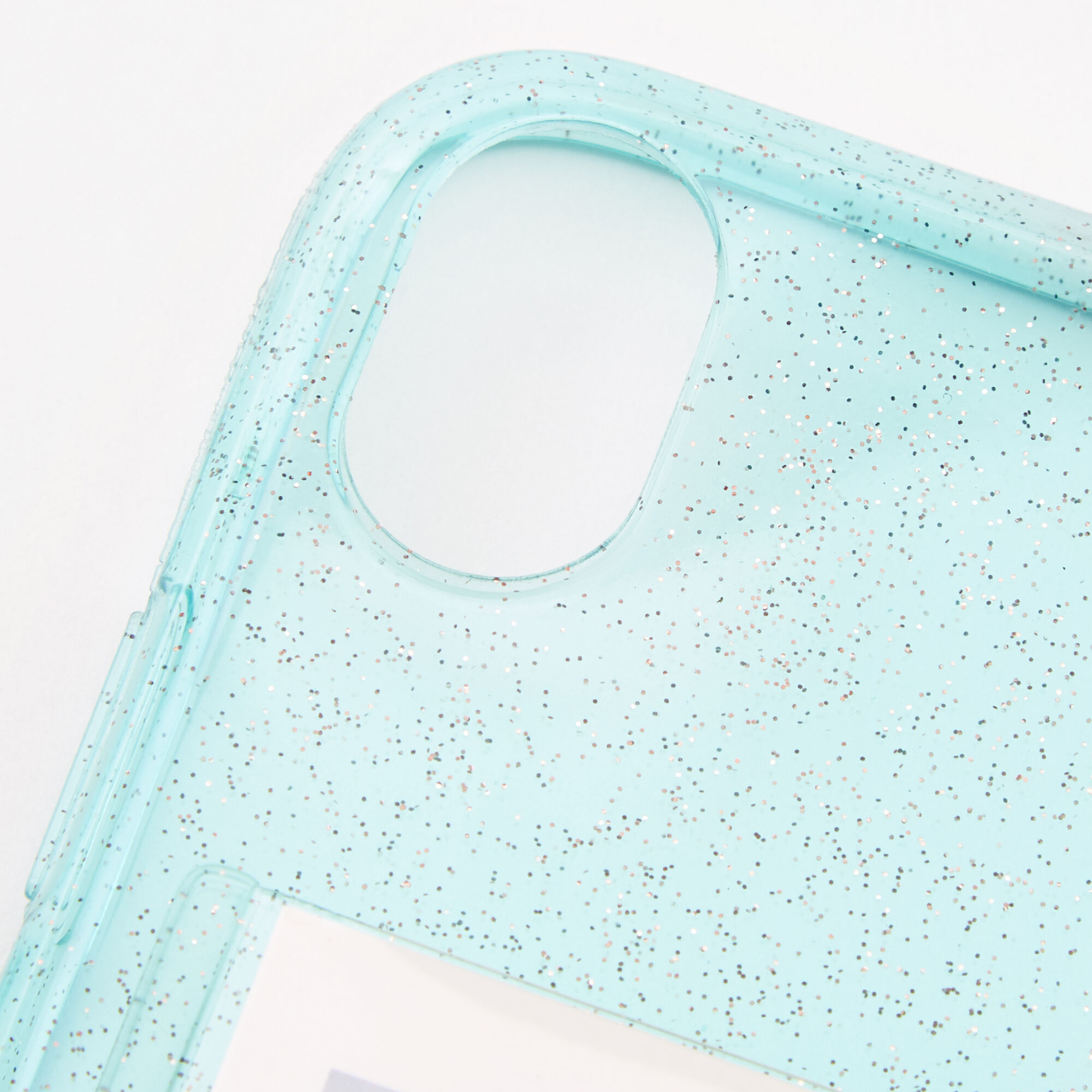 Mint Glitter Instax Mini Pocket Protective Phone Case - Fits iPhone XR,