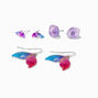 Anodized Mermaid Earrings Set - 3 Pack,