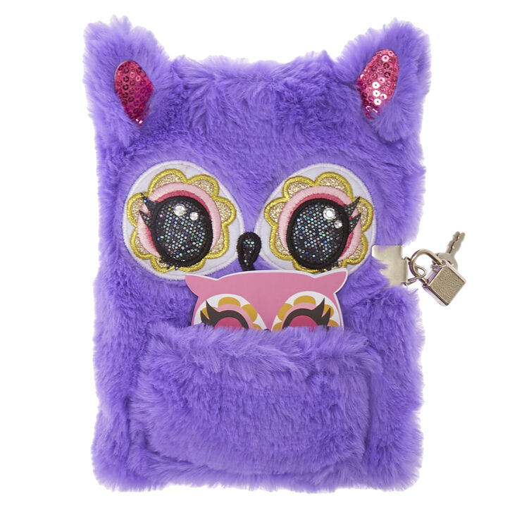 Journal intime en peluche Olivia la chouette,