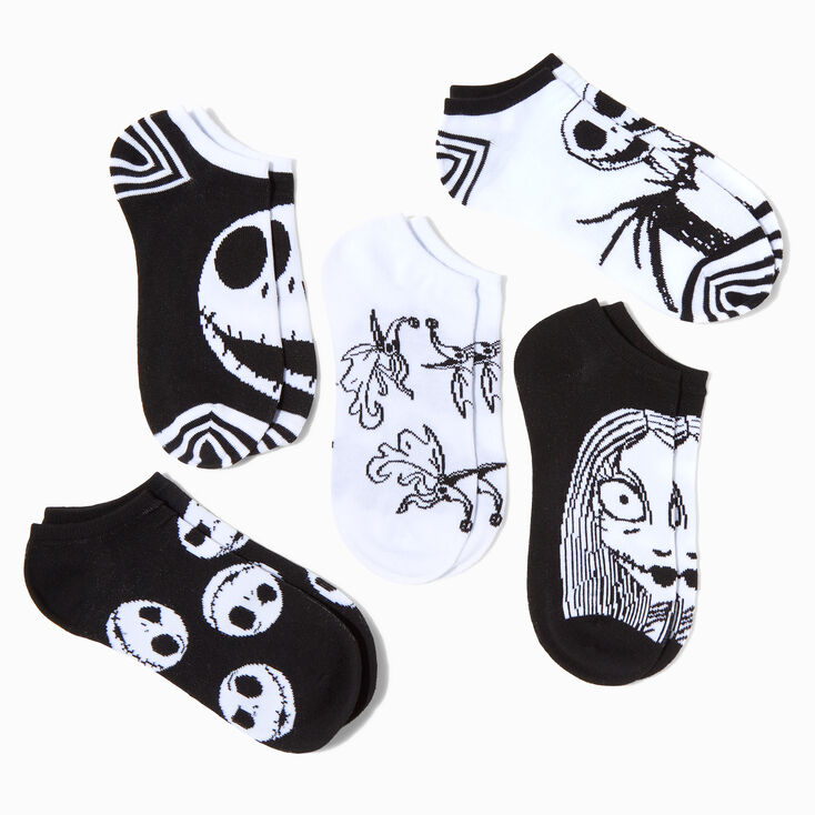 Disney The Nightmare Before Christmas No Show Ankle Socks - 5 Pack,