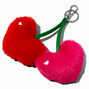 Heart Cherry Puffy Keychain,