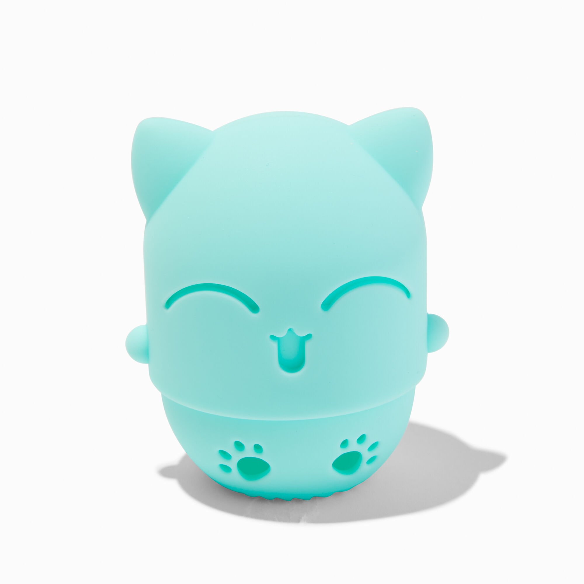 Mint Green Cat Makeup Sponge Case,