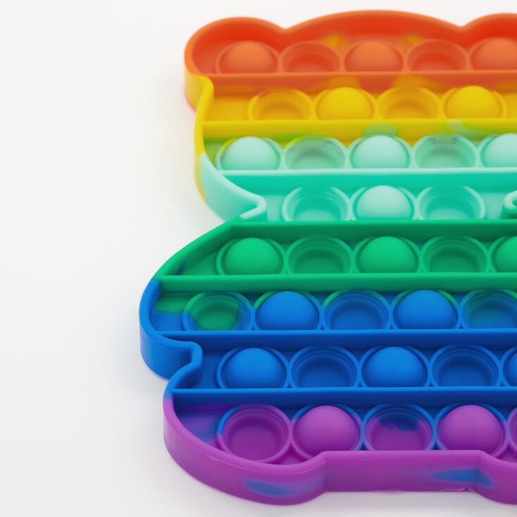 Rainbow Push Poppers Fidget Toy &ndash; Styles May Vary,