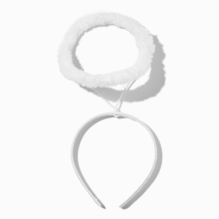 Claire&#39;s Club White Angel Halo Headband,