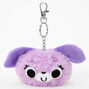 Puppy Pom Keychain - Purple,