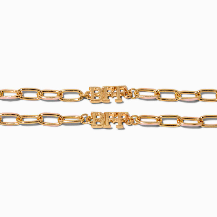 Best Friends Gold-tone Chain Bracelets - 2 Pack,