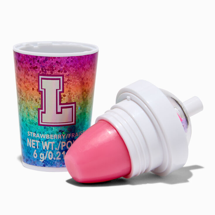 Initial Shaker Cup Flavored Lip Balm - L,