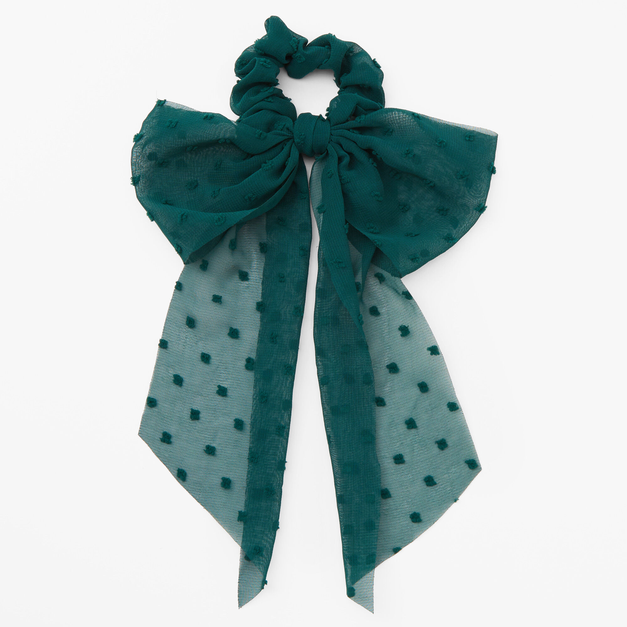 Claire's Chouchou foulard nœud en organza - Vert