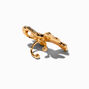 Manchette d&#39;oreille n&oelig;ud pav&eacute; strass couleur dor&eacute;e,