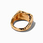 Gold-tone Molten Pearl Ring ,