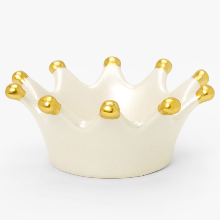 Crown Initial Jewellery Holder Tray - S,