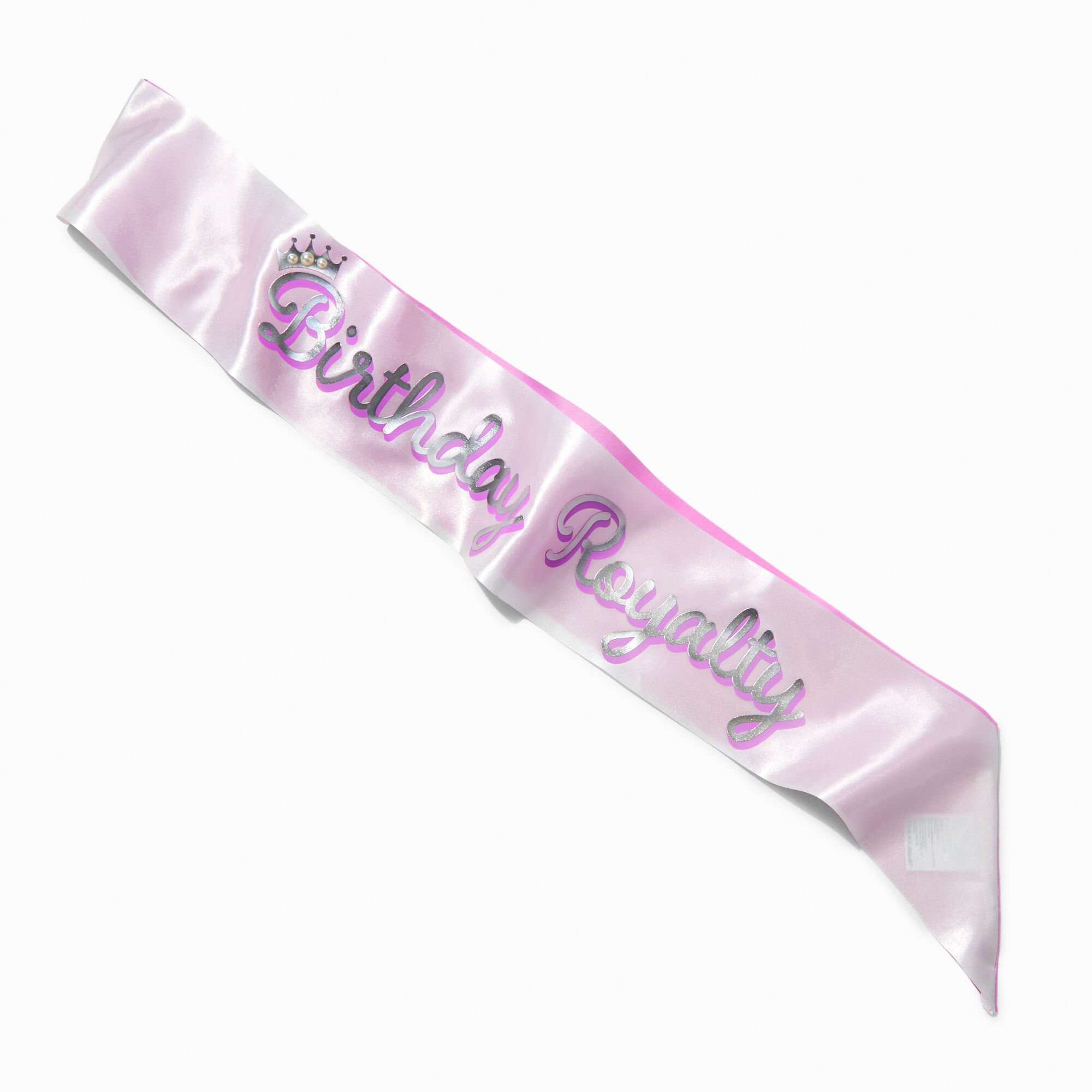 View Claires birthday Royalty Sash Pink information