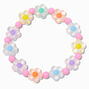 Claire&#39;s Club Pastel Flower Stretch Bracelet,
