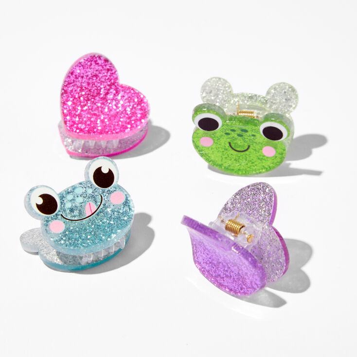 Claire&#39;s Club Glitter Frog Hair Claws &#40;4 Pack&#41;,
