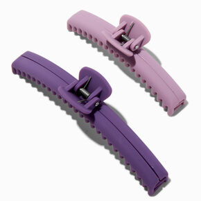 Matte Purple Athletic Hair Claws - 2 Pack,