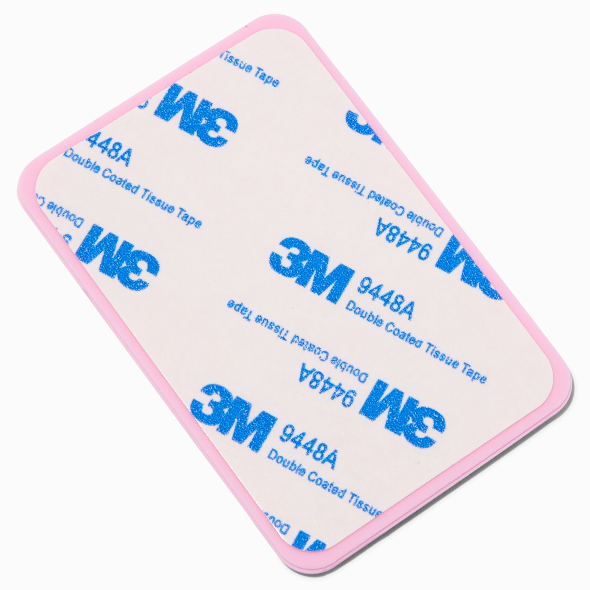 Pink Rectangle Silicone Suction Phone Case Adhesive Mount,