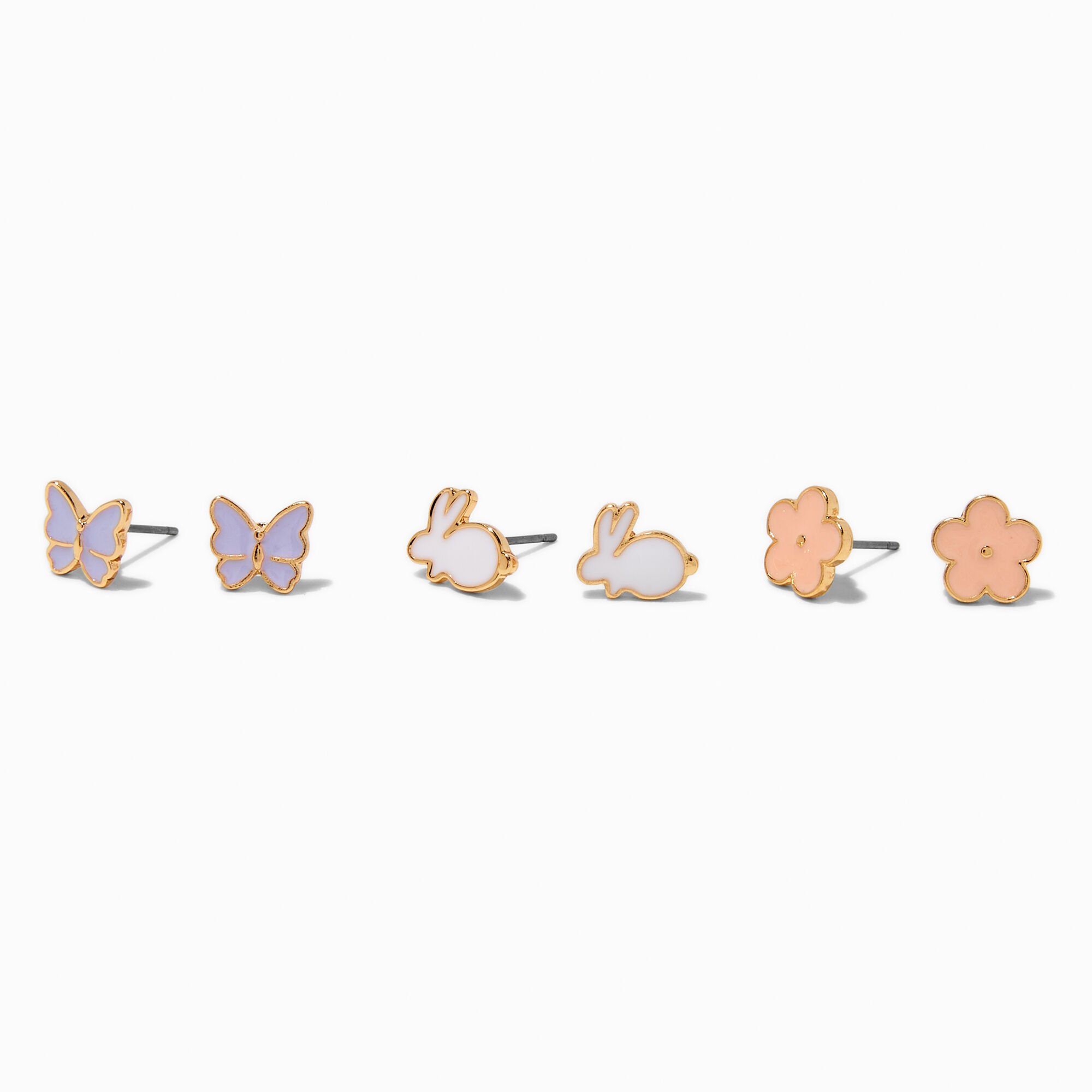 Easter Icons Stud Earrings - 3 Pack,