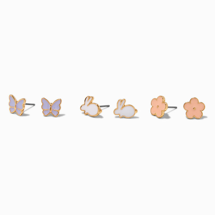 Easter Icons Stud Earrings - 3 Pack,