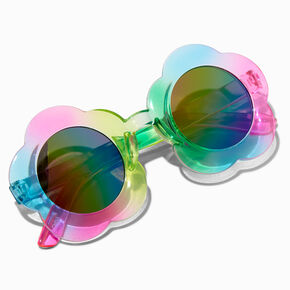 Claire&#39;s Club Rainbow Ombr&eacute; Flower Sunglasses,