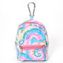 Rainbow Tie Dye Mini Backpack Keyring,