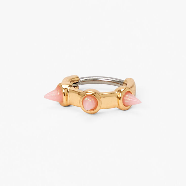 Spike Helix Ring - Pink,