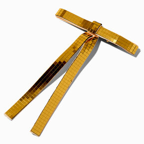 Claire&#39;s Club Gold-tone Disco Hair Bow Clip,