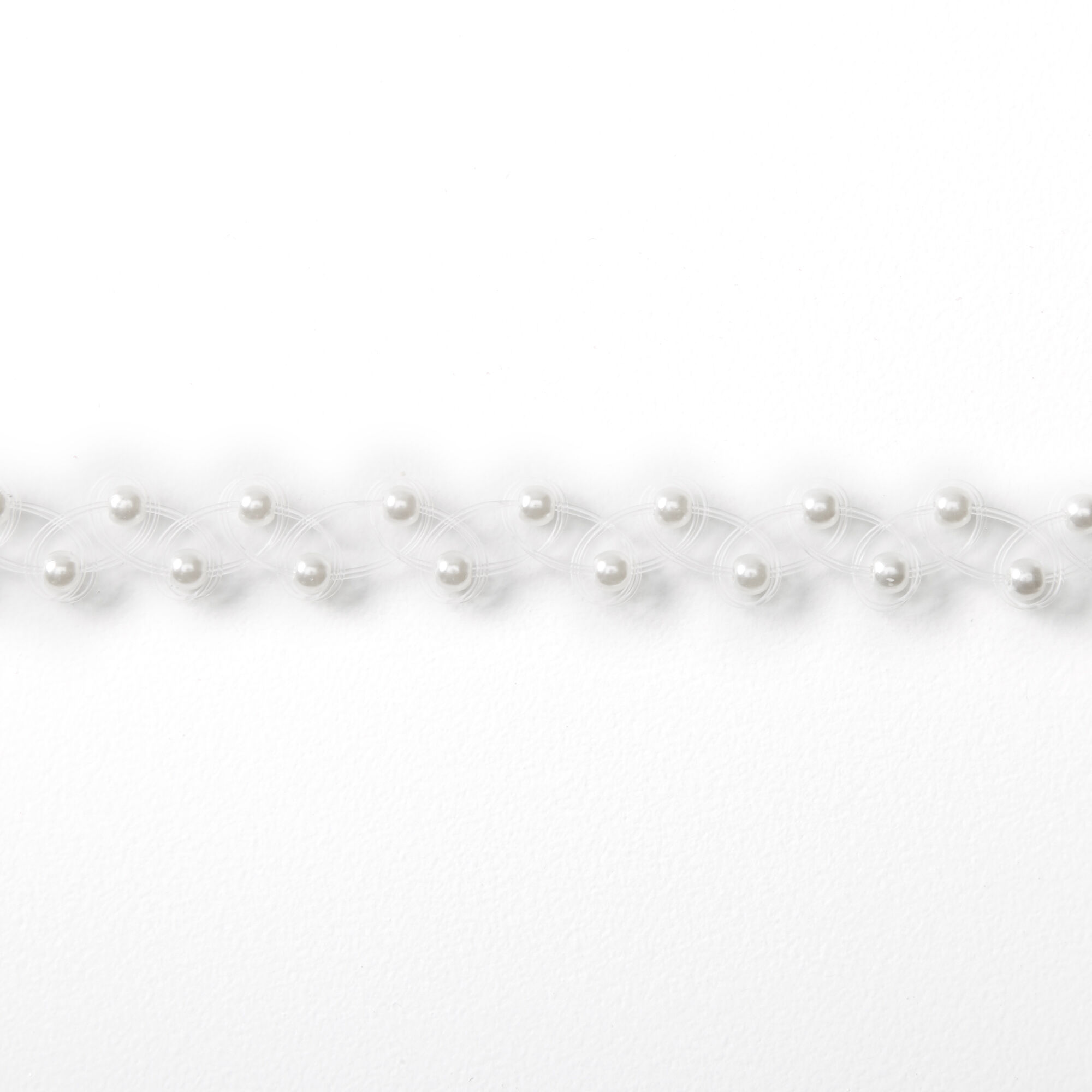Pearl Tattoo Choker Necklace - White,