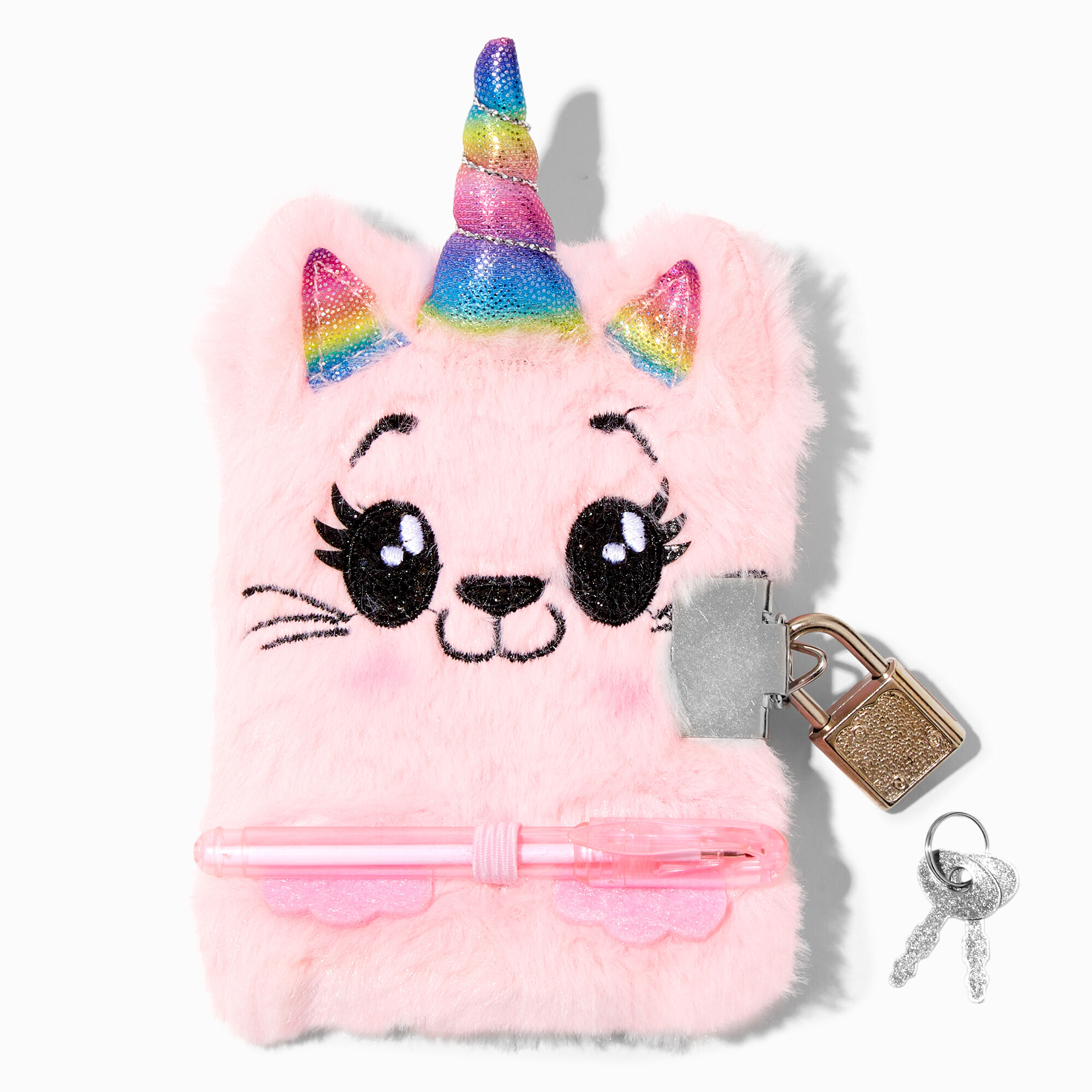 Claire's Club Caticorn Lock Diary,