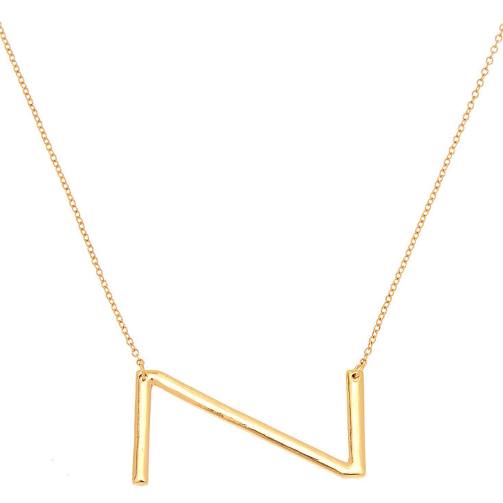 Claire's Collier à pendentif initiale oversize – Z