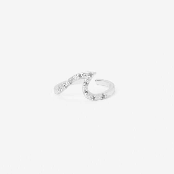 Silver Embellished Toe Ring,