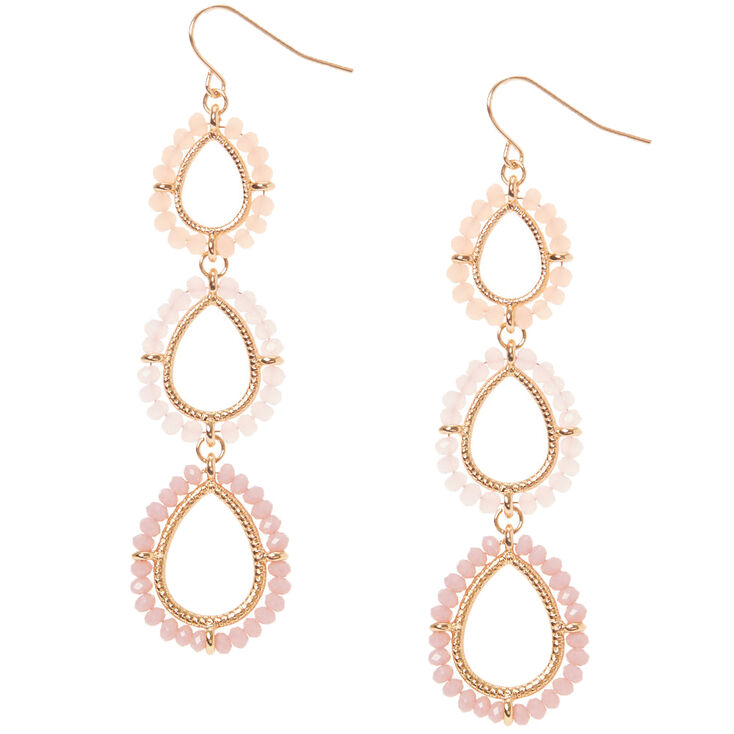 Claire's Pendantes perlées 6,3 cm couleur doré