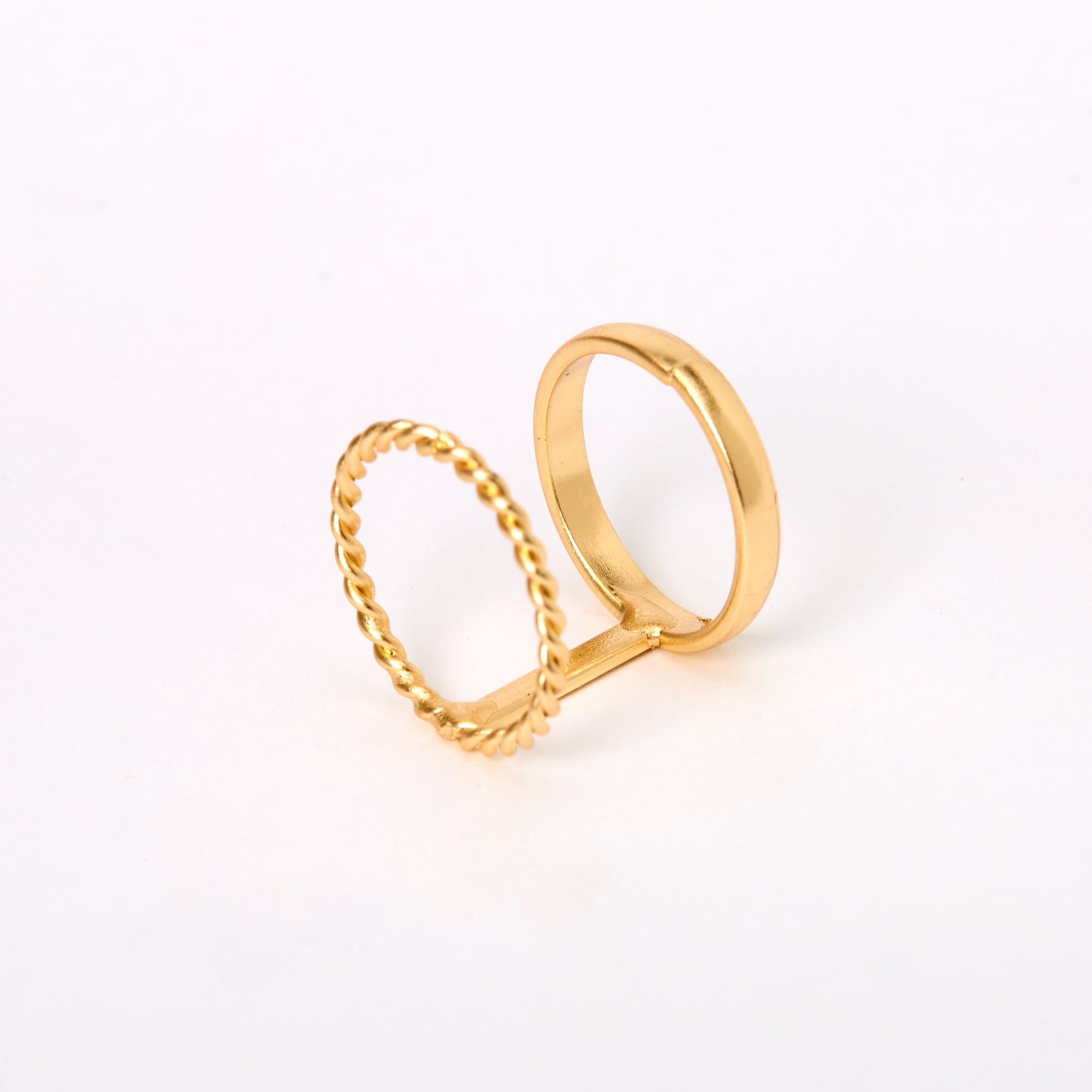 Bague double sales phalange