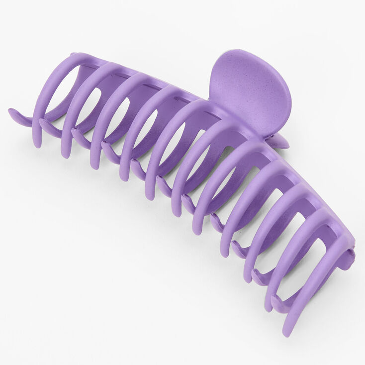 Large Matte Lilac Hair Claw | Claire's US