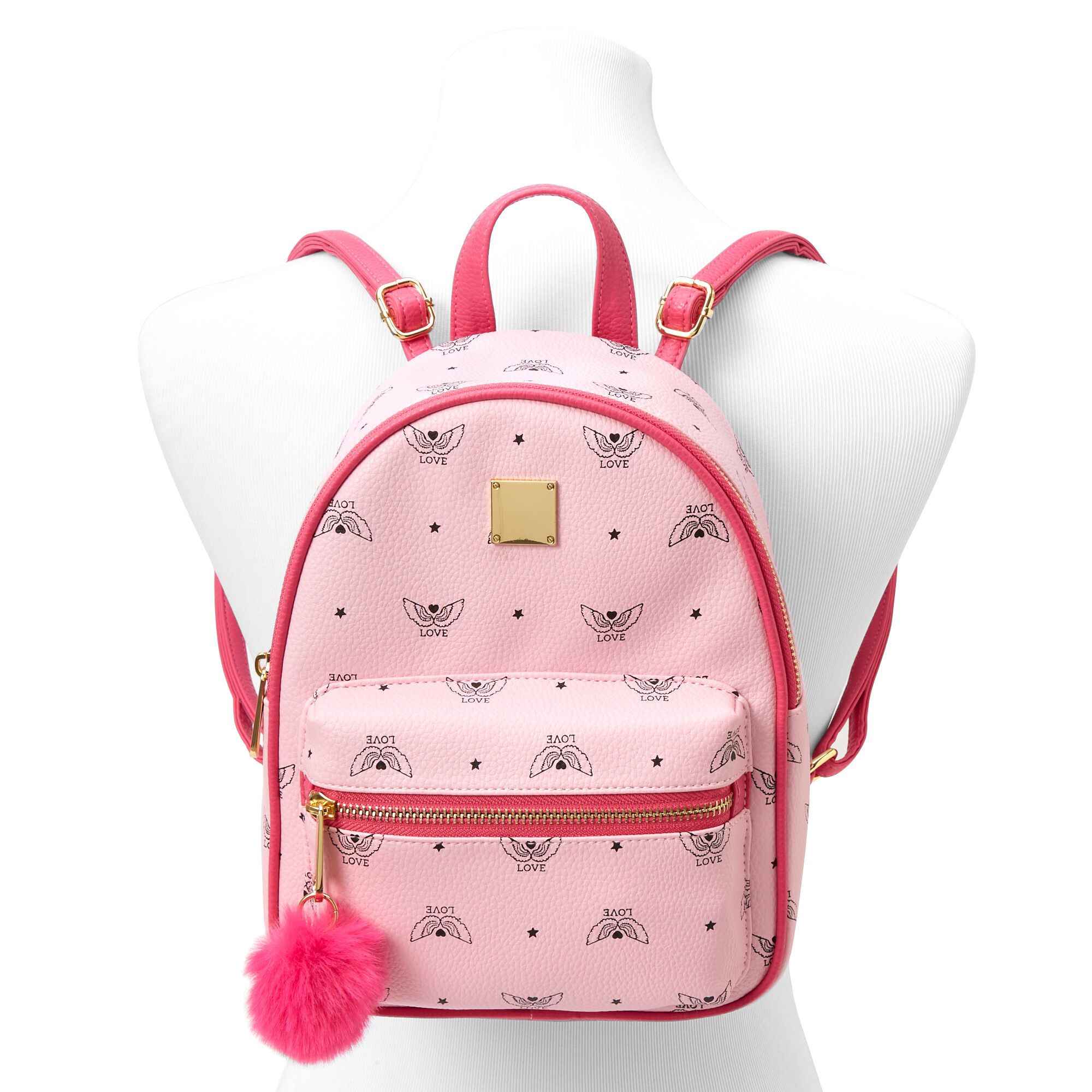 Petit sac à dos ailes d’ange Love - Rose,