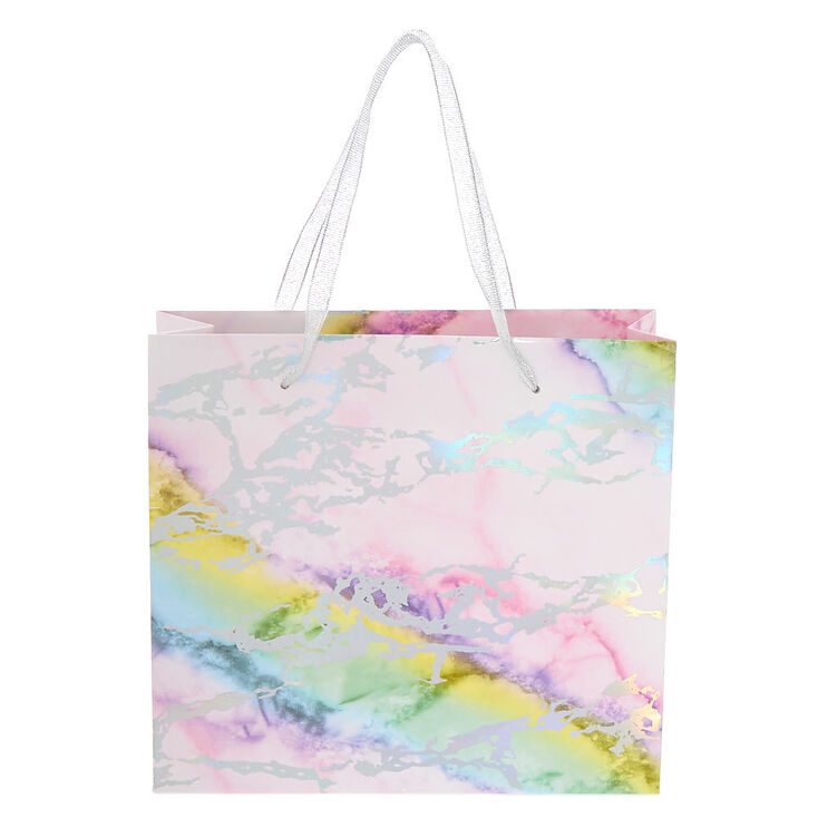 Medium Rainbow Marble Gift Bag Claire S
