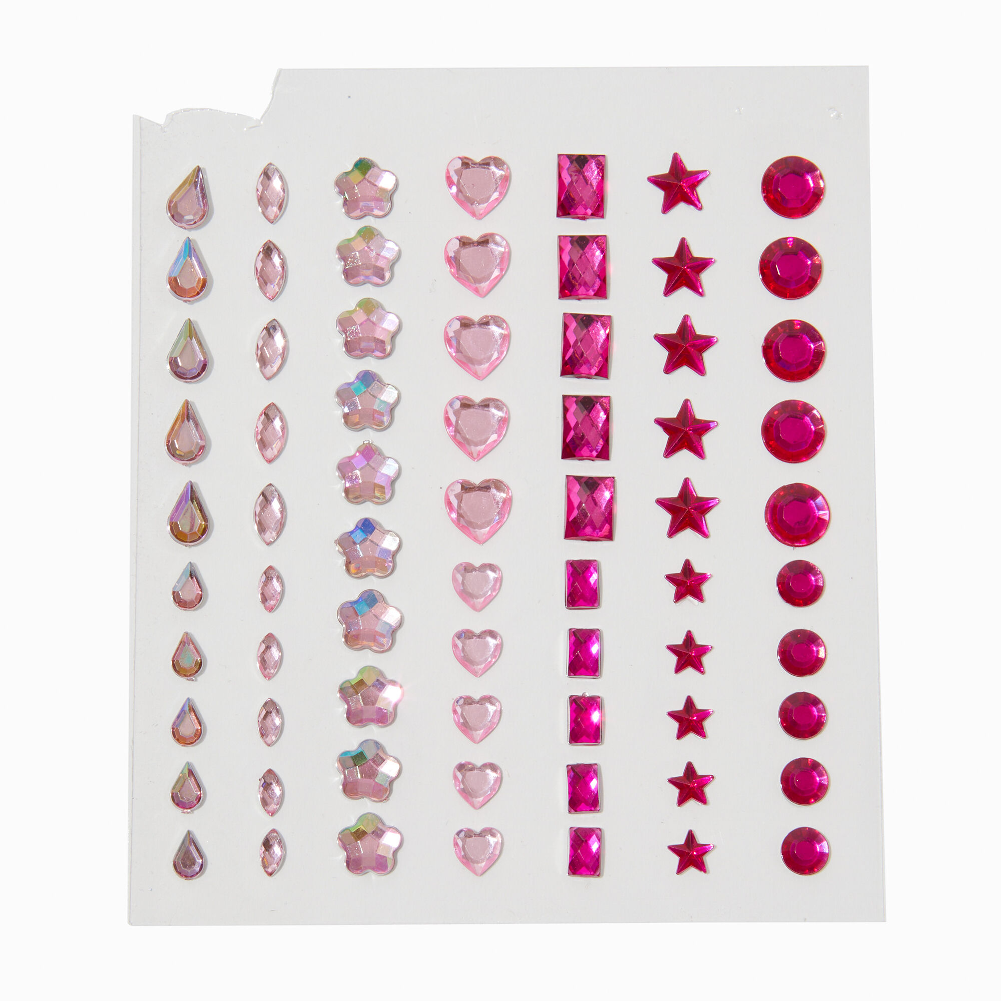 View Claires Assorted Hair Gems 70 Pack Pink information