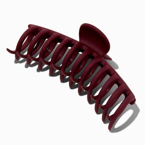 Matte Maroon Large Hair Claw,